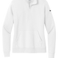Women's Nike Club Fleece Sleeve Swoosh 1/2-Zip (Solid Tumor)