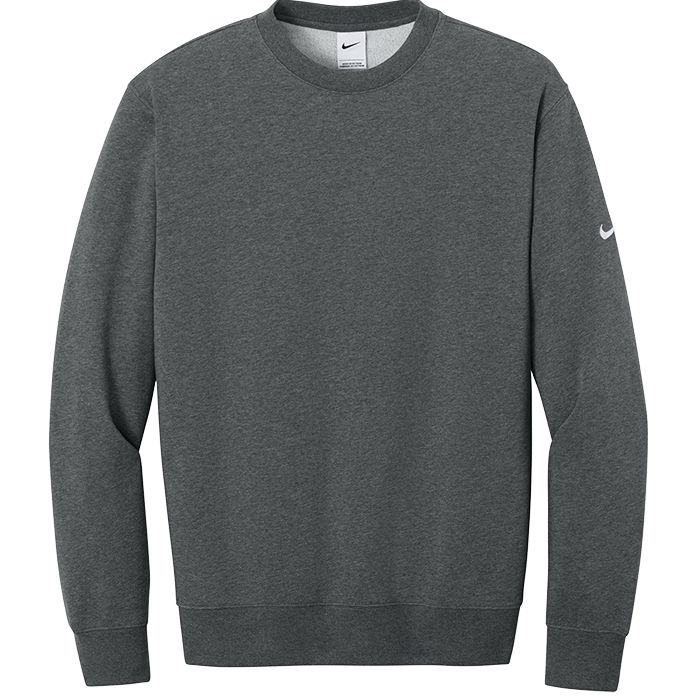 Nike Club Fleece Sleeve Swoosh Crew (Solid Tumor)