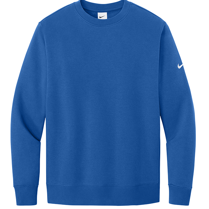 Nike Club Fleece Sleeve Swoosh Crew (Solid Tumor)