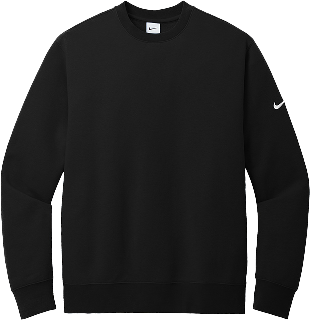 Nike Club Fleece Sleeve Swoosh Crew (Solid Tumor)