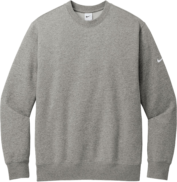 Nike Club Fleece Sleeve Swoosh Crew (Solid Tumor)