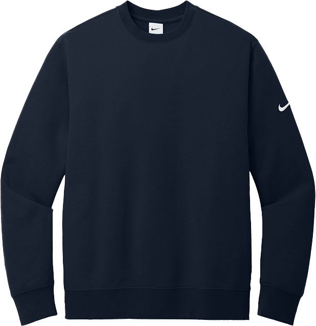 Nike Club Fleece Sleeve Swoosh Crew (Solid Tumor)