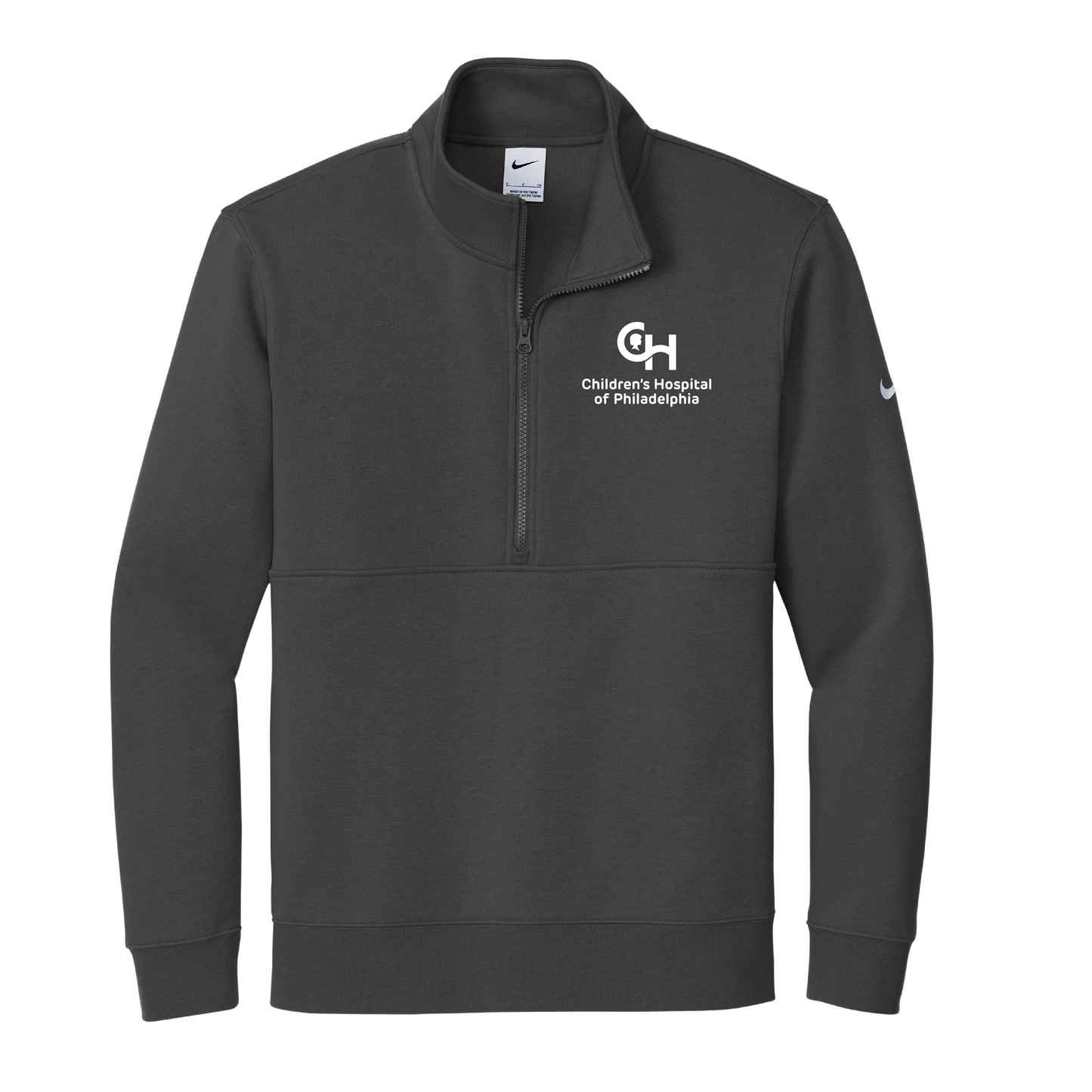 Mens Nike Club Fleece Sleeve Swoosh 1/2 Zip