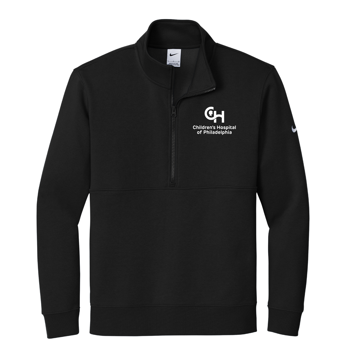 Mens Nike Club Fleece Sleeve Swoosh 1/2 Zip